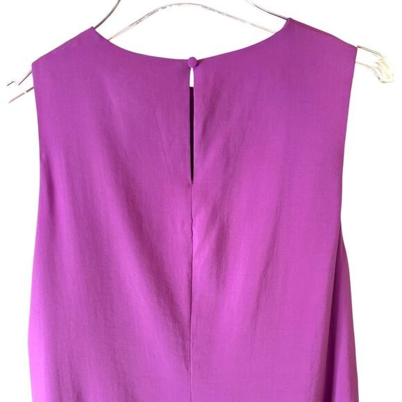Abercrombie & Fitch High-Neck Column Midi Dress in Orchid Size Large - Picture 10 of 16